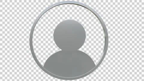 3d render contact icon for app development and webpage Illustrazione stock