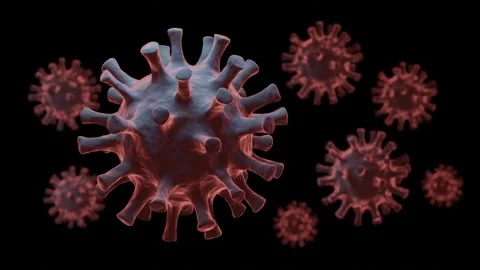 3d render of corona virus covid 19 Stock Footage 155037248