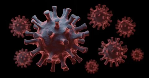 3d render of corona virus covid 19 Stock Footage 155037383