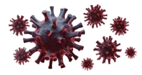 3d render of corona virus covid 19 Video stock 155066447