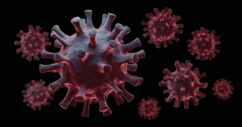 3d render of corona virus covid 19 Video stock 155066541
