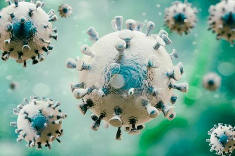 3d render of coronavirus covid-19 Stock Illustration