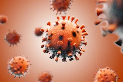 3d render of coronavirus covid-19 Stock Illustration