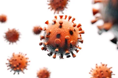 3d render of coronavirus covid-19 Illustrazione stock