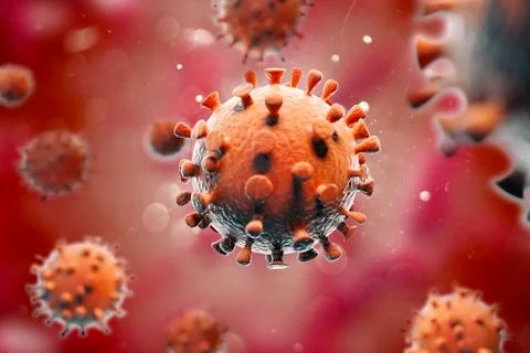3d render of coronavirus covid-19 Stock-Illustration