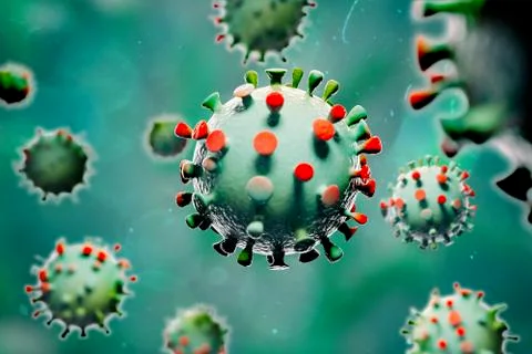 3d render of coronavirus covid-19 Stock Illustration