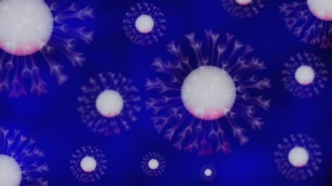 3d render of coronavirus dangerous virus killing people in 2020 Stock Illustration