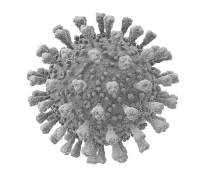 3D render of Coronavirus flu isolated on white Stock Illustration