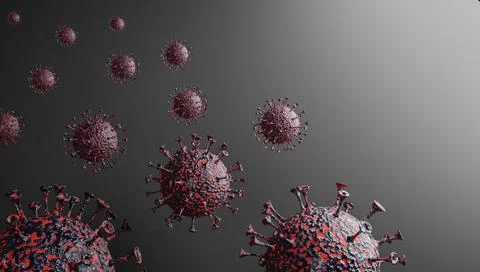 3D render of the Coronavirus. Illustrazione stock