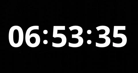 3d render of counting numbers as clock timer for busy or long hour concept. Stock Footage 220168888