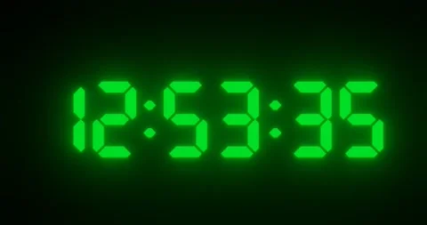 3d render of counting numbers as digital clock timer for busy or long hour co Stock Footage 220168895