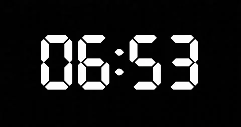 3d render of counting numbers as digital clock timer for busy or long hour co Video stock 220168900