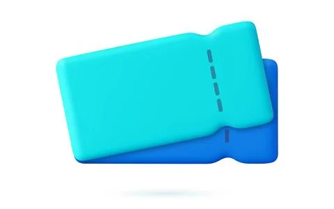 3d render coupon Stock Illustration