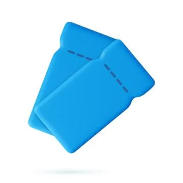 3d render coupon Stock Illustration