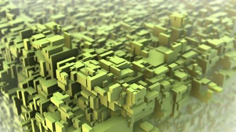 3D render of the cubes イラスト素材