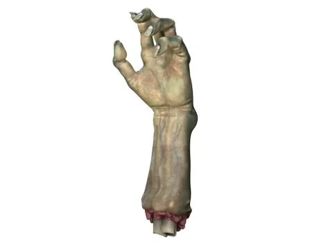 3D render of cutted Zombie hand, Halloween theme. Stock Illustration