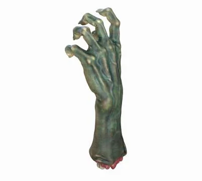 3D render of cutted Zombie hand, Halloween theme. Stock Illustration