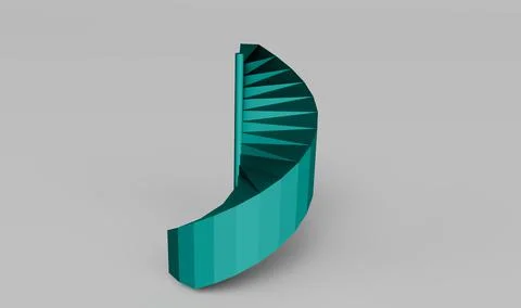 3d Render dark Blue color Stairs on Ghost grey Background Illustrazione stock