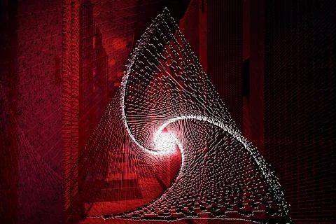 3D render Data center server room, Switchgear room with raws of cabinets with Stock Illustration