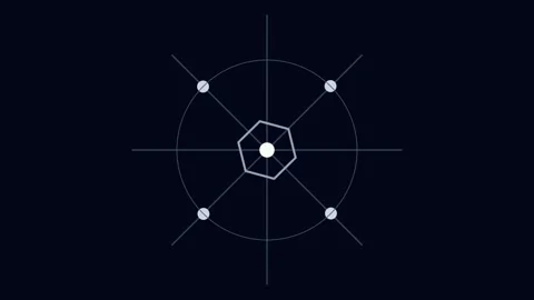 3D render of data node network with connected points creating technology Stock Footage 334115640