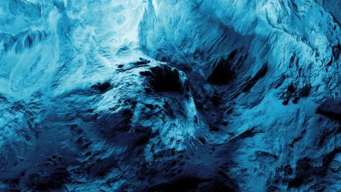 3d render of detailed displaced surface. Abstract planet surface. Noise textu Stock Illustration