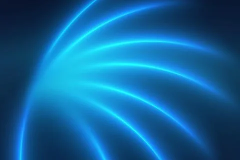 3D render of digital abstract technology background with light rays 스톡 일러스트