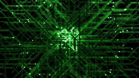 3d render digital background made of complex tube structure with reflective a 스톡 일러스트