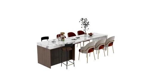 3d Render of Dining Table Illustrazione stock
