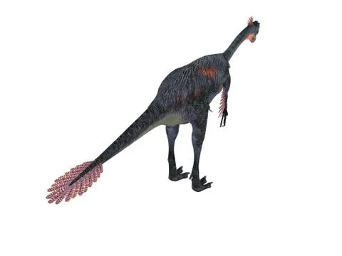 3d render of a Dinosaur inside a white stage Stock Illustration