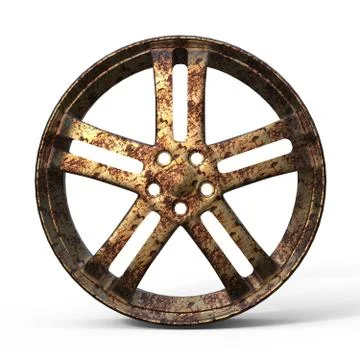 3d render dirty rim Illustrazione stock