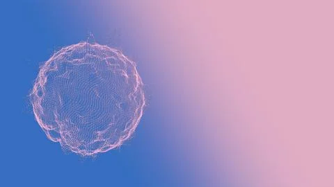 3d render disease causing microorganisms like the Coronavirus rotating over pink 스톡 일러스트