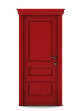 3d render of door Stock Illustration
