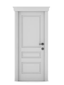 3d render of door Stock Illustration