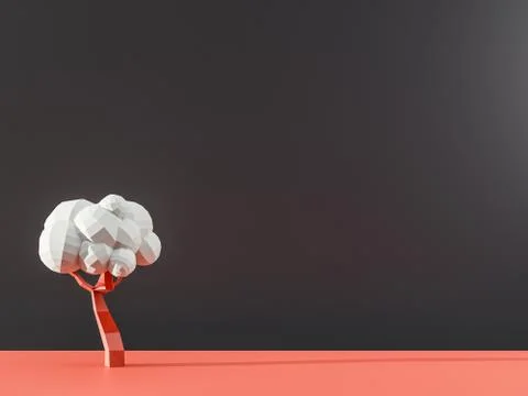 3d render of dry trees skeletons in red dune. Africa Namibia travel. Ecology Illustrazione stock