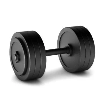 3d render of dumbell Stock Illustration