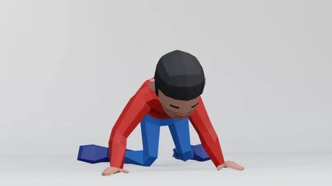 3d render dummy man for despair concepts Stock Footage 159201279