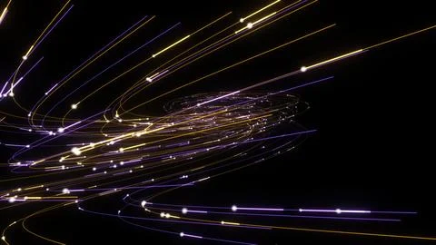 3D Render A dynamic 3D render featuring a swirling vortex of glowing light .. Stock Illustration
