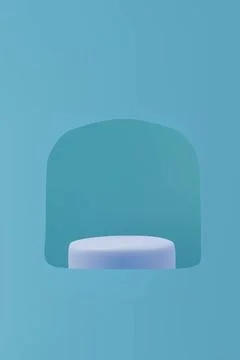 3d render easter cube pastel podium Stock Illustration