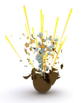 3d render of an easter egg Stock Illustration