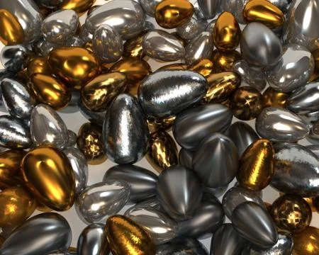 3d render of an easter eggs Stock Illustration