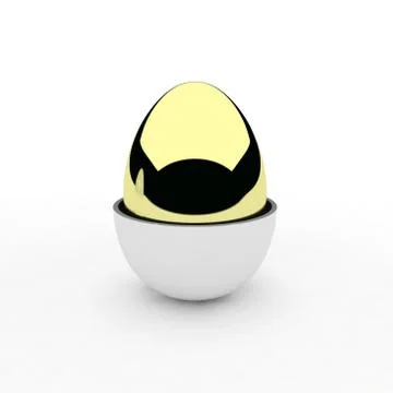 3d render of egg Stock Illustration