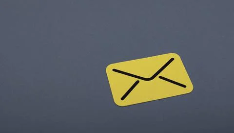 3D render of email symbols - Network Communications via email Illustrazione stock
