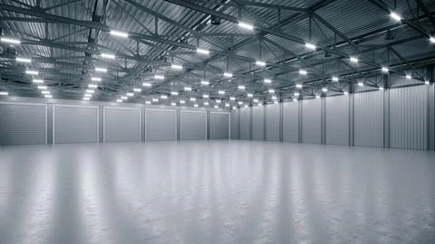3D render of empty exhibition space. backdrop for exhibitions and events. Stock Illustration