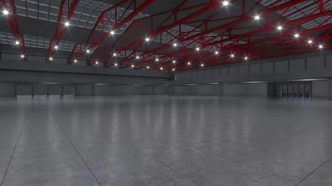 3D render of empty exhibition space. backdrop for exhibitions and events. Stock Illustration
