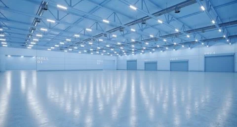 3D render of empty exhibition space. backdrop for exhibitions and events. Stock Illustration