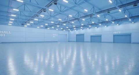 3D render of empty exhibition space. backdrop for exhibitions and events. Stock Illustration