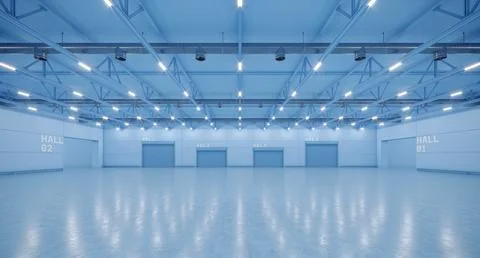 3D render of empty exhibition space. backdrop for exhibitions and events. Stock Illustration