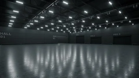 3D render of empty exhibition space. backdrop for exhibitions and events. Stock Illustration