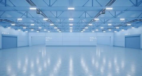 3D render of empty exhibition space. backdrop for exhibitions and events. Stock Illustration