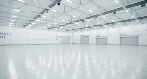 3D render of empty exhibition space. backdrop for exhibitions and events. Stock Illustration